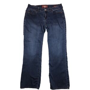 Lucky Brand Jeans Women's 12/31‎ Lola Boot Denim Blue Ankle Bootcut Mid Rise